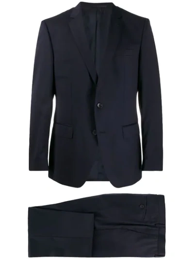 Hugo Boss Fitted Single-breasted Suit In Blue