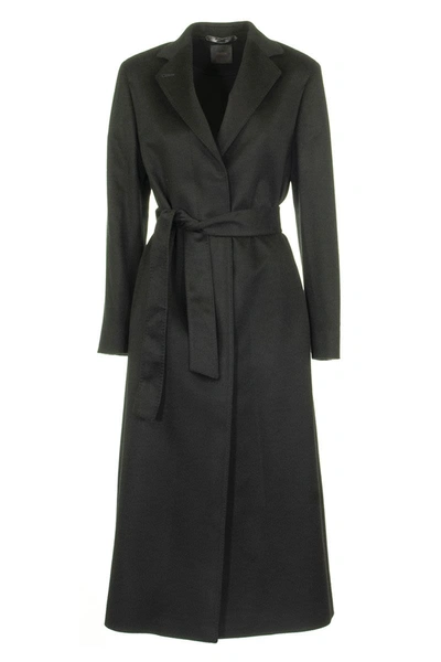Agnona Cashmere Wrap Coat, Black