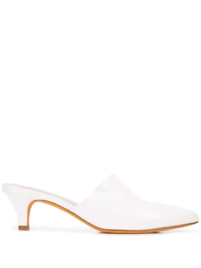 Maryam Nassir Zadeh Pointed Toe Mules In White