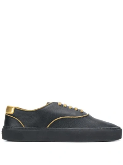 Saint Laurent Venice Low-top Trainers In Black