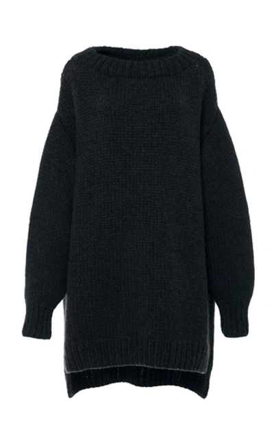 Marina Moscone Oversized Cashmere Sweater In Navy