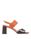 Tod's Sandals In Rust