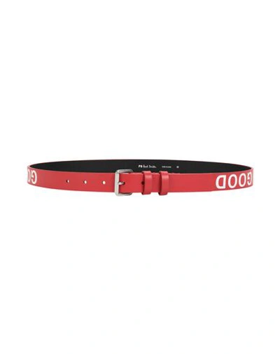 Ps By Paul Smith Belts In Red