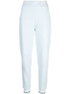 Opening Ceremony Scallop Elastic Logo Track Pants In Blue