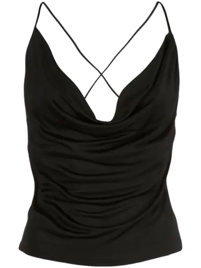 Opening Ceremony Cowl-neck Cross-back Camisole In 1 Black