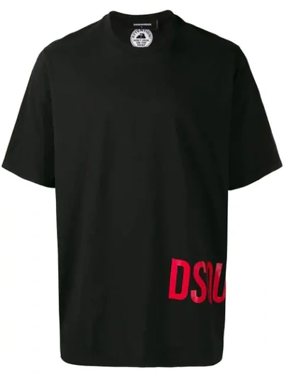Dsquared2 Logo T-shirt In Black
