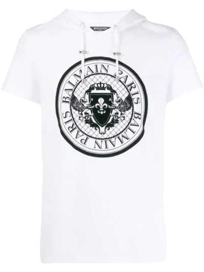 Balmain Medallion Print T-shirt In White