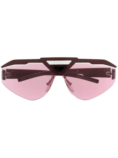 Prada Sport Style Sunglasses In Red