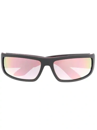 Prada Rectangular Frame Sunglasses In Black