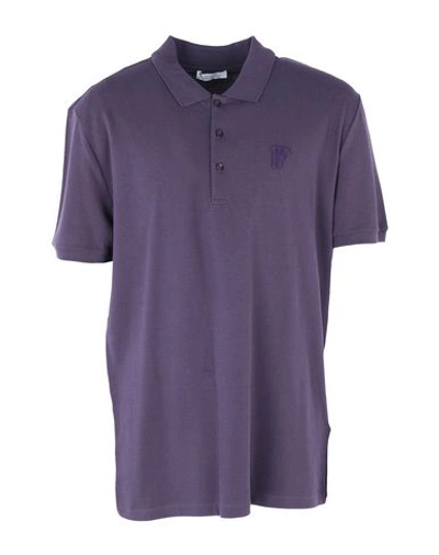 Versace Polo Shirts In Purple