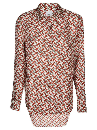 Burberry All Over Logo Print Shirt In Multi