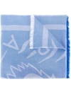 Kenzo Woven Scarf - Blue