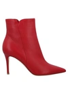 Gianvito Rossi Ankle Boot In Red