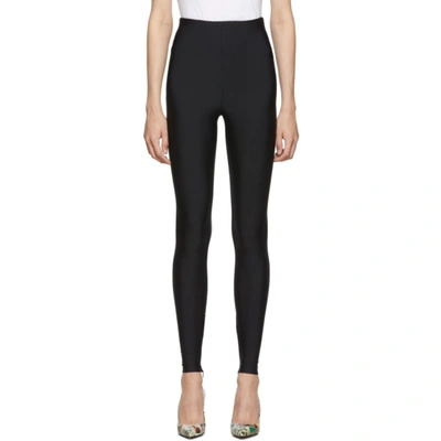 Versace High-rise Stretch-jersey Leggings In A1008 Black