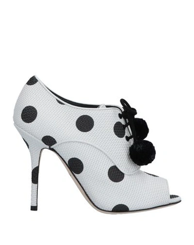 Dolce & Gabbana Lace-up Shoes In White