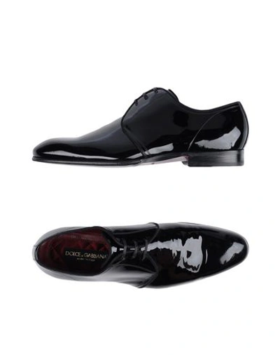 Dolce & Gabbana Lace-up Shoes In Black