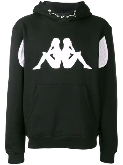 Kappa Omini Print Hoodie In Black