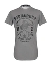 Dsquared2 T-shirts In Lead