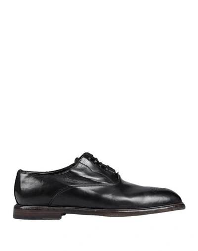 Dolce & Gabbana Lace-up Shoes In Black