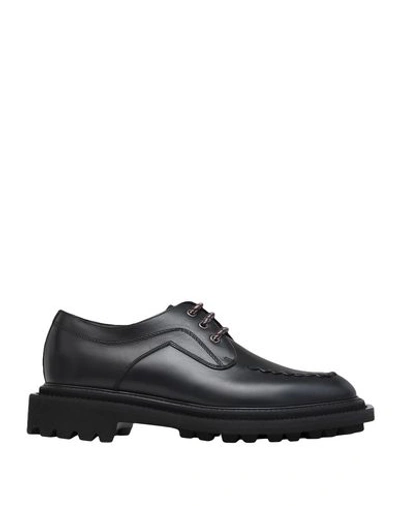 Pollini Laced Shoes In Black