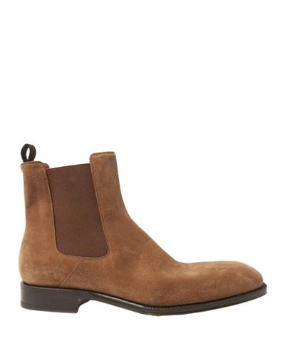 Alexander Mcqueen Ankle Boots In Camel