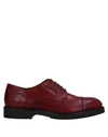 Dama Laced Shoes In Brick Red