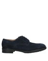 Doucal's Lace-up Shoes In Dark Blue