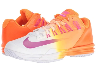Nike - Lunar Ballistec 1.5 (bright Citrus/fresh Pink-white-total Orange) Men's Tennis Shoes