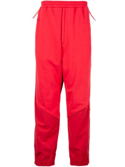 Juunj Panelled Track Trousers In Red