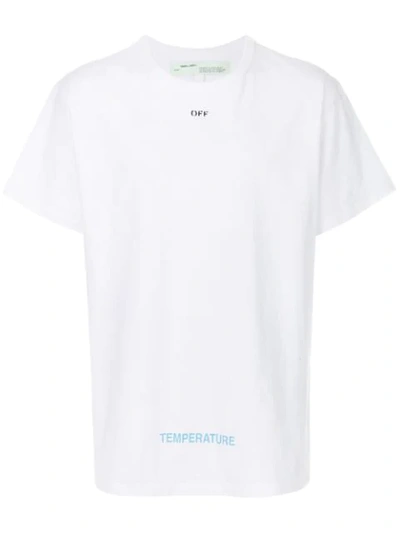 Off-white Oversized Printed Cotton-jersey T-shirt In White