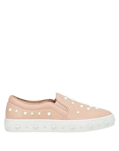 Aquazzura Sneakers In Pale Pink