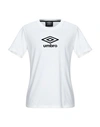 Umbro T-shirts In White/black Beauty