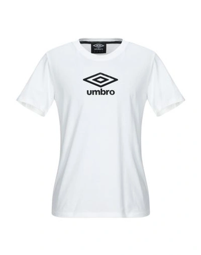 Umbro T-shirts In White/black Beauty