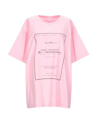 Mm6 Maison Margiela T-shirt In Pink