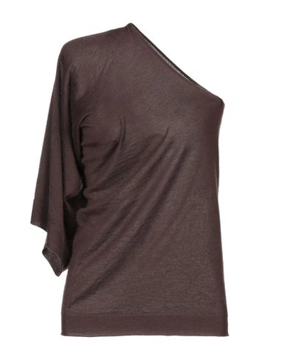 Rick Owens Tops In Cocoa