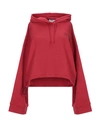 Cheap Monday Hooded Sweatshirt In Red