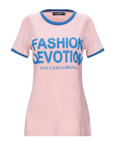 Dolce & Gabbana T-shirts In Pink