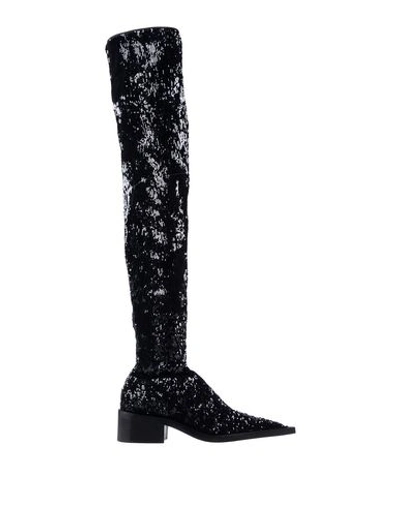 Mm6 Maison Margiela Knee Boots In Black