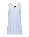 Theory Tank Tops In Sky Blue