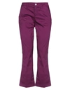 Liu •jo Cropped Pants In Purple