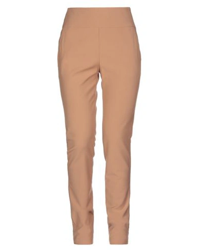 Atos Lombardini Casual Pants In Camel