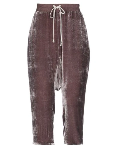 Rick Owens Cropped Pants & Culottes In Cocoa