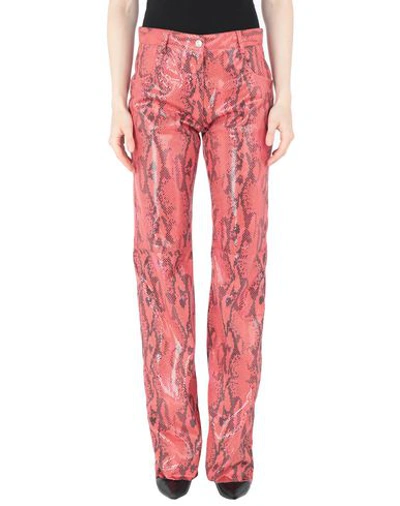 Msgm Casual Pants In Coral