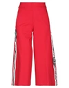 Twinset Cropped Pants In Red