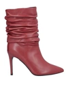 Erika Cavallini Ankle Boots In Brick Red