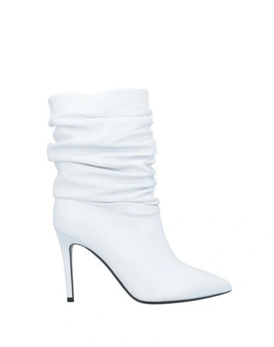 Erika Cavallini Ankle Boots In White