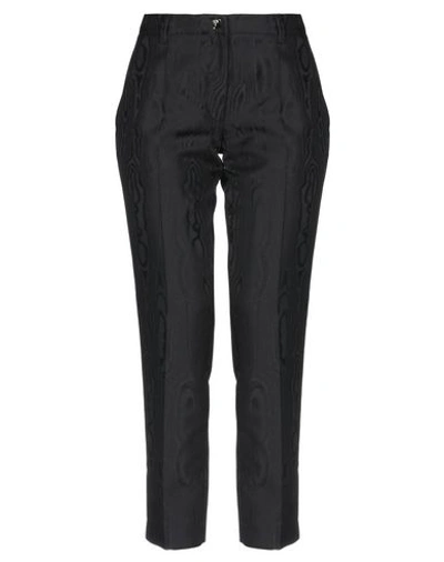 Versace Cropped Pants & Culottes In Black