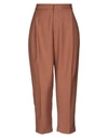 Elisabetta Franchi Cropped Pants & Culottes In Brown