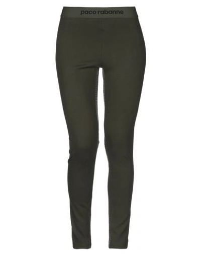 Paco Rabanne Leggings In Military Green