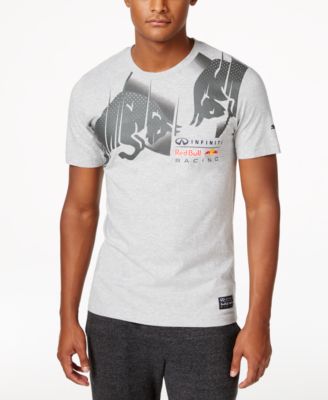 Puma Men's Red Bull Racing Graphic T-shirt In Light Grey Heather | ModeSens